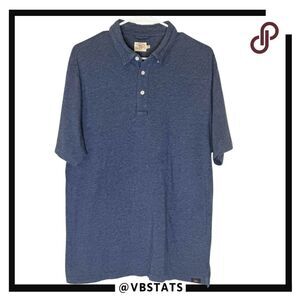 Faherty‎ Men's Movement Short Sleeve Stretch Golf Polo Shirt Sea Navy Size Large